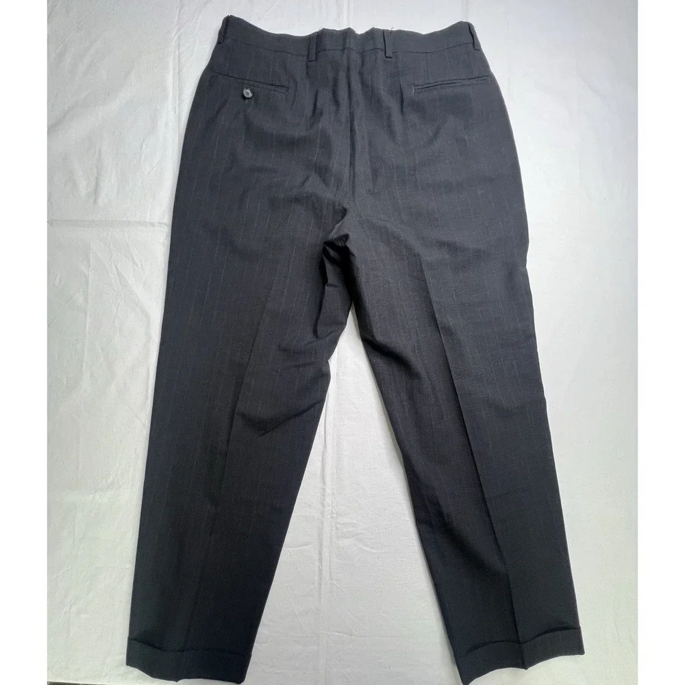 Unbranded 100% WOOL Men's Dress Pants‎ 36W 29L Dark Gray